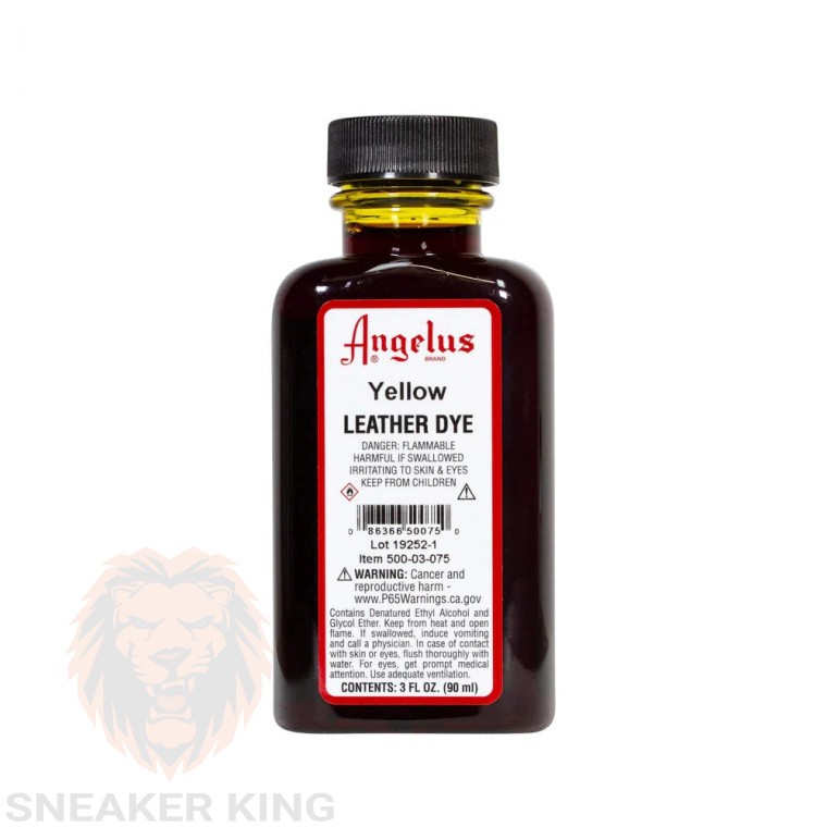 Барвник для шкіри Angelus leather dye Yellow (жовтий) made in USA